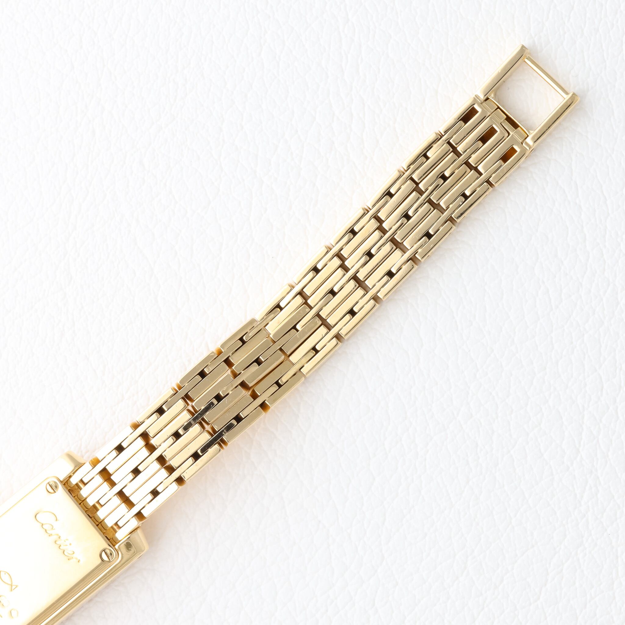 カルティエ ミニ ラニエール タンクアロンジェ WG 純正ダイヤモンド