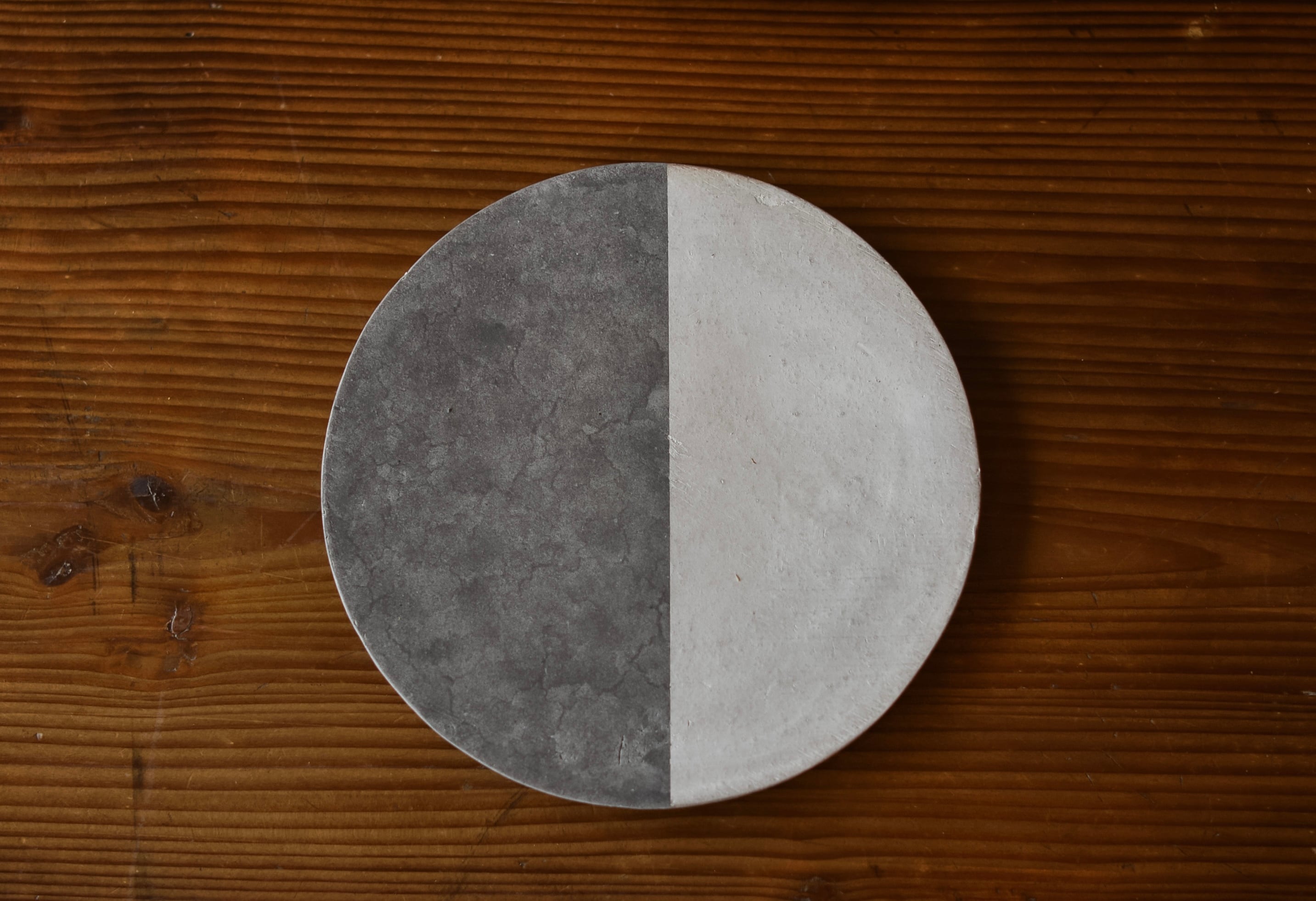 大森健司 皿 器 作家/2枚セット 大森 健司 黒土銀彩プレート 大 | Nova