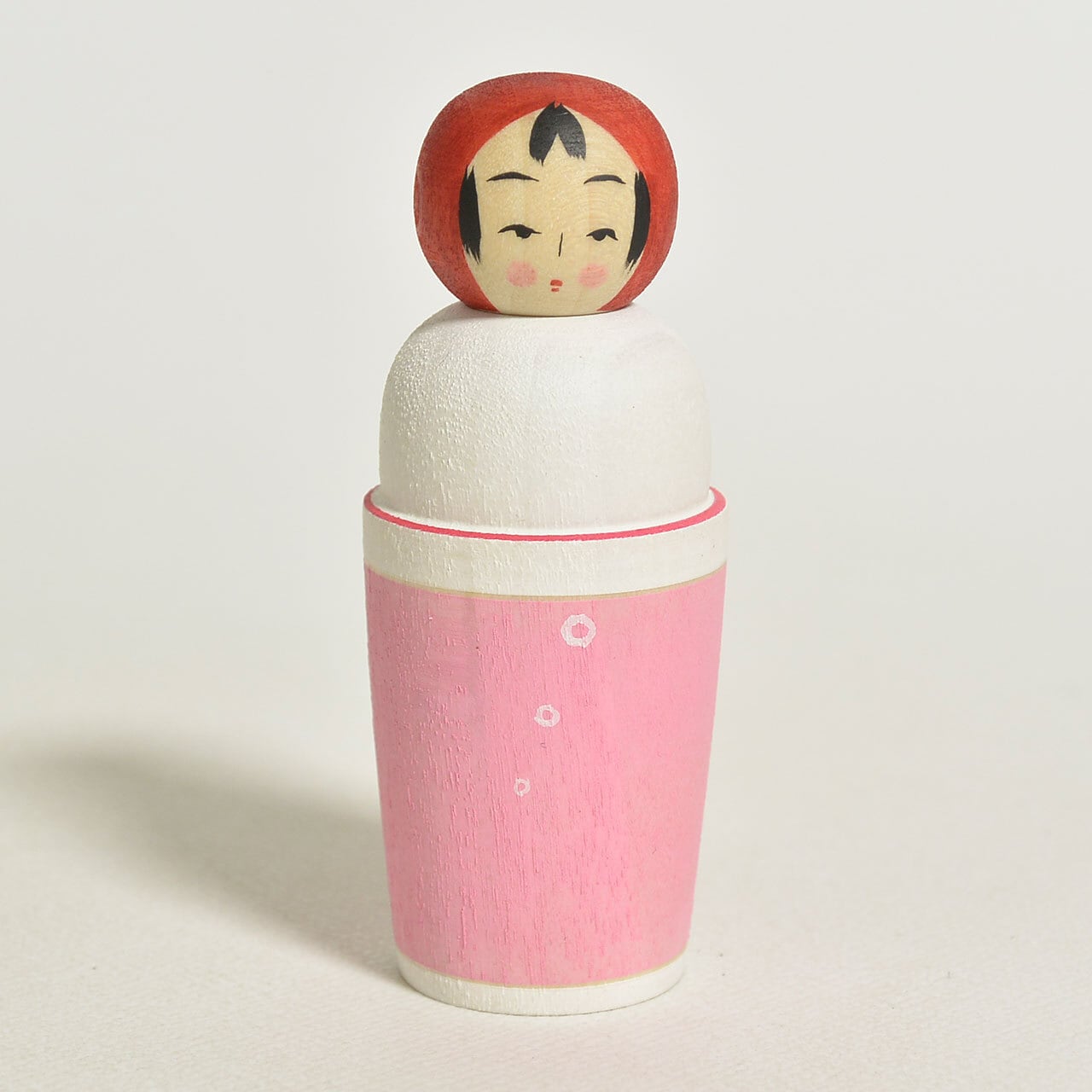 クリームソーダちゃんえじここけし 約2寸 約6cm 鈴木明 工人（作並系