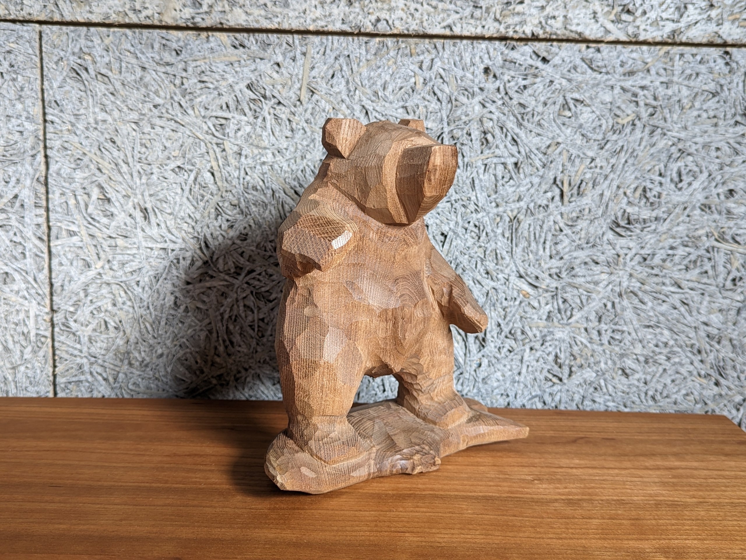 チェーンソーアート熊木工木彫り一点物