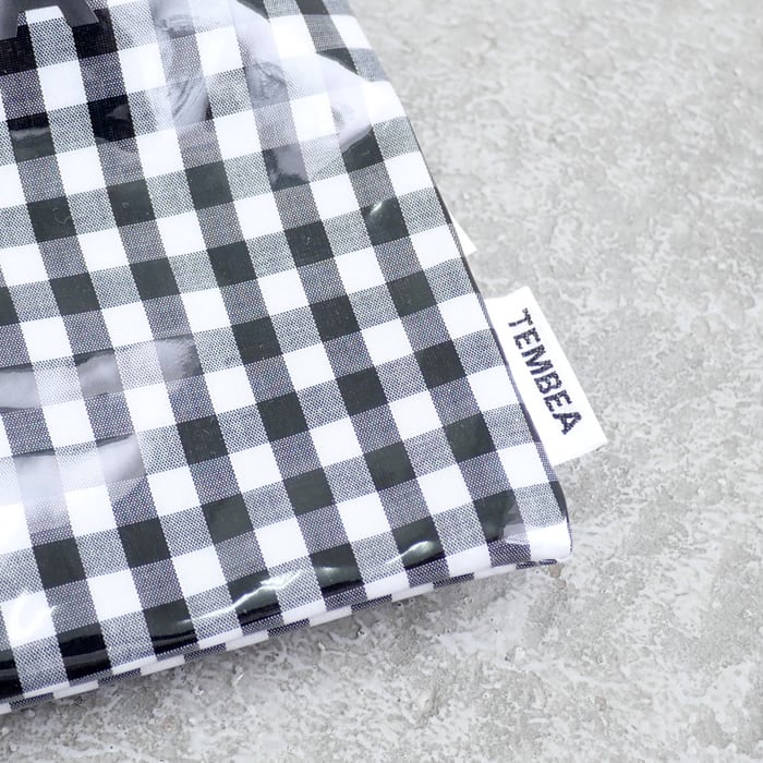 TEMBEA（テンベア） 巾着 POCHETTE [TMB-2586H] GINGHAM BLACK | tile