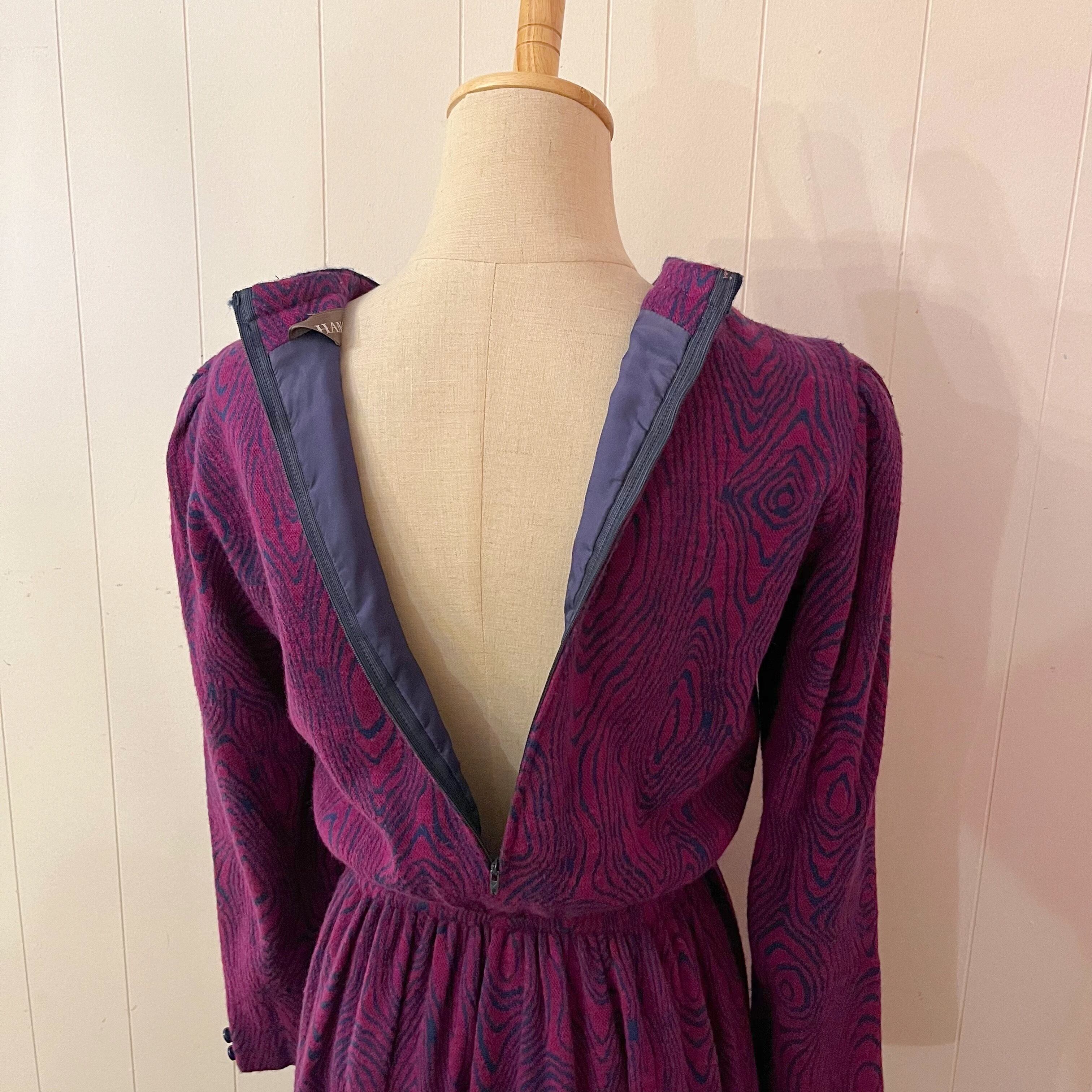 blue ribbon jacquard knit one-piece