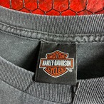 Harley-Davidson Tシャツ　ブラック　バックプリント　星条旗　ハーレー