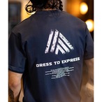 Back Print Oversized Box Silhouette T-Shirt ◇4color H0667