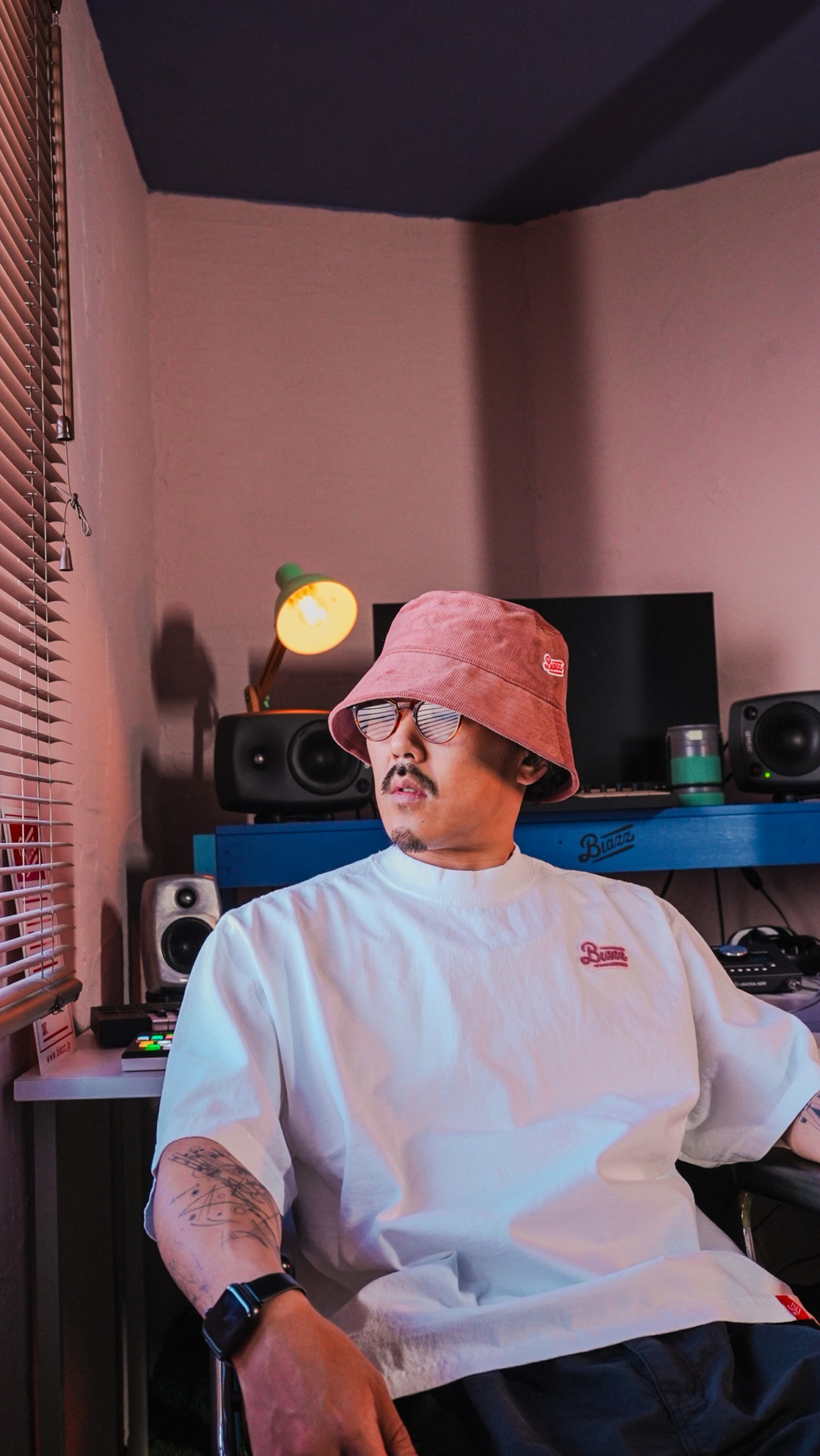 Organic Cotton Cord Bucket Hat [CORAL]