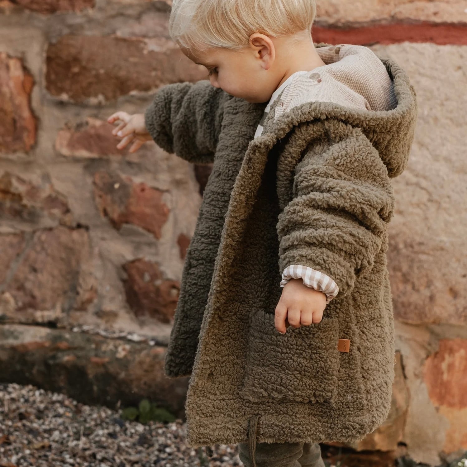 ラスト1点【GUAPOO】TEDDY JACKET KHAKI