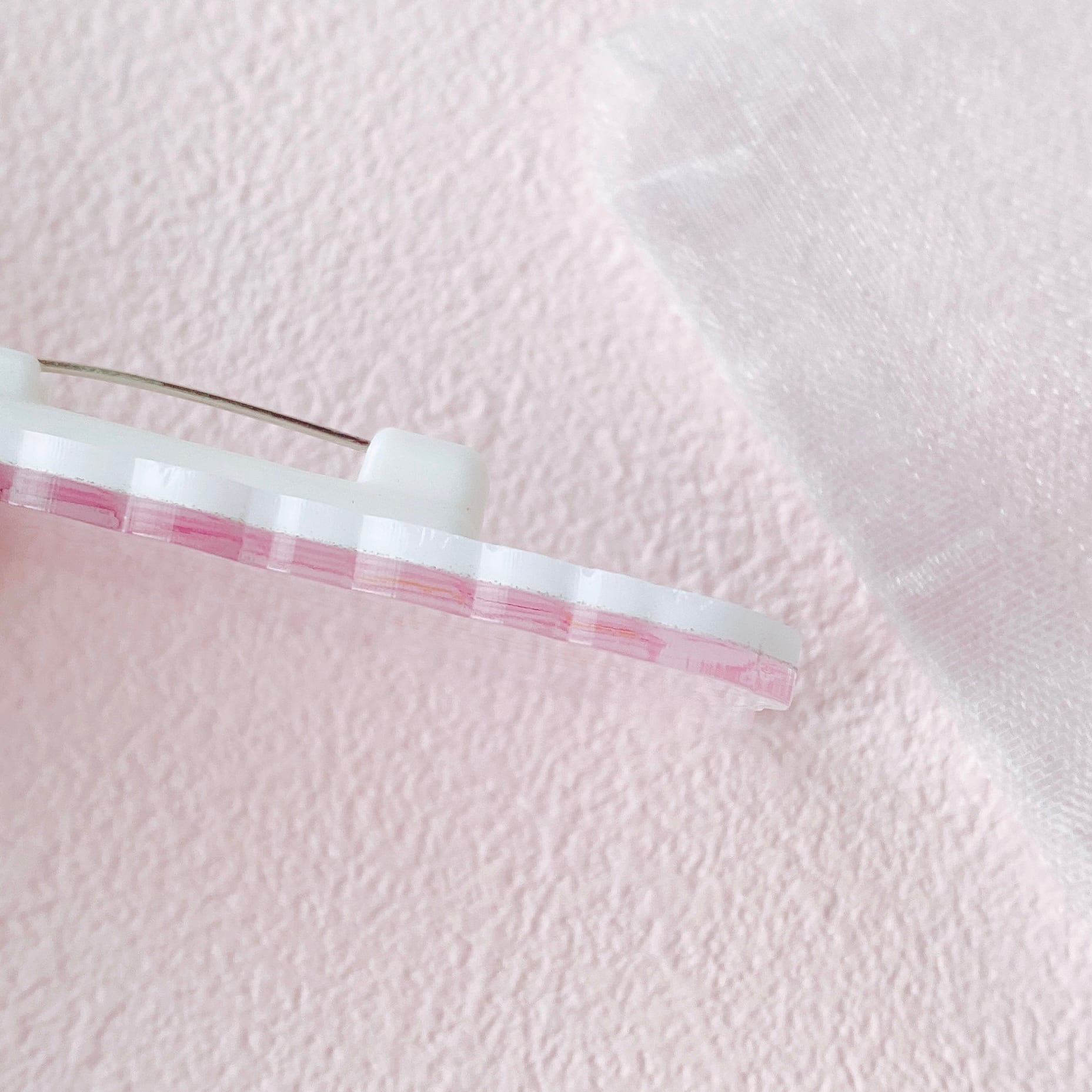 バレエうさぎのアクリル名札(ふりふりぴんく)