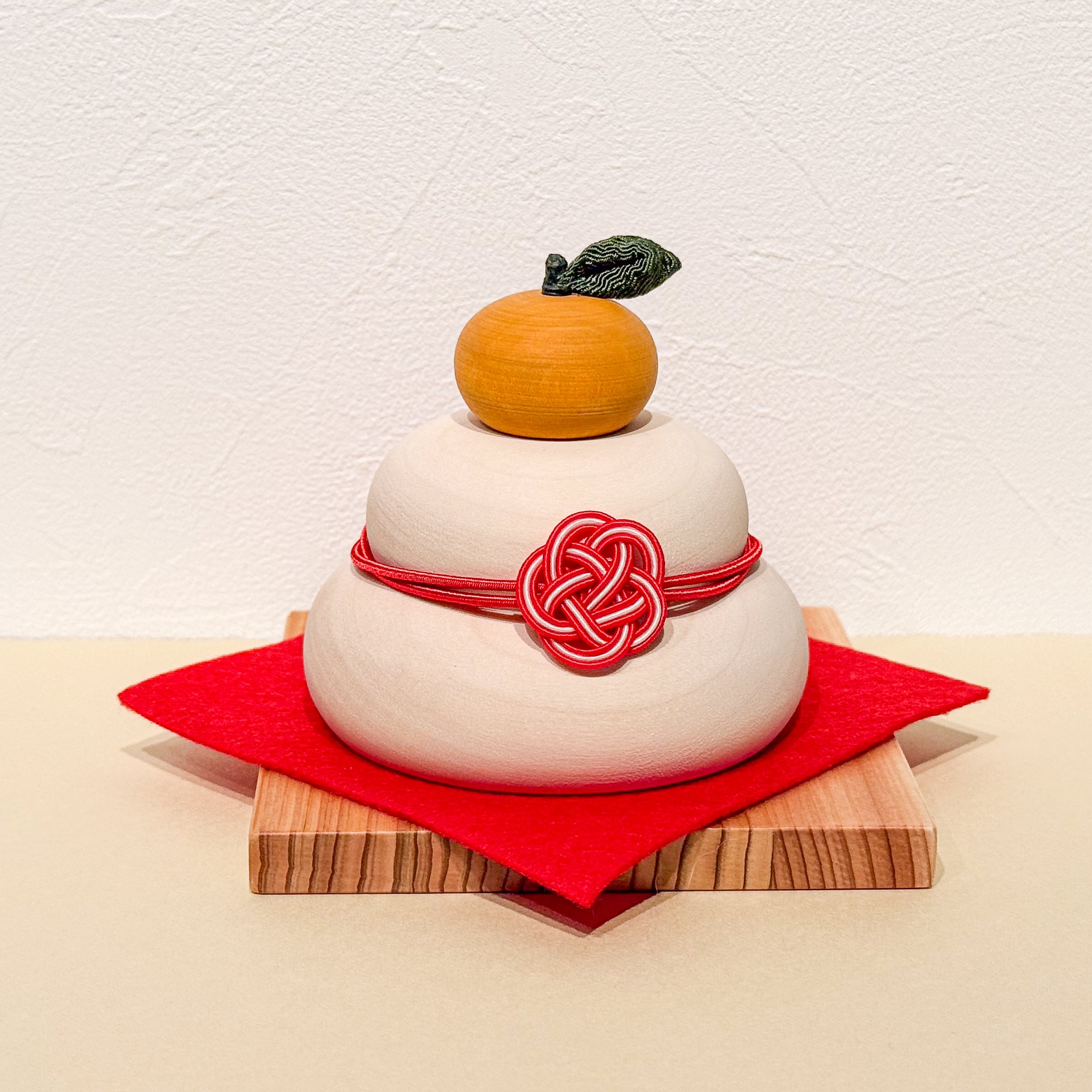 きのいい鏡餅 ミニ】木製かがみもち ・ハンドメイド・木製インテリア