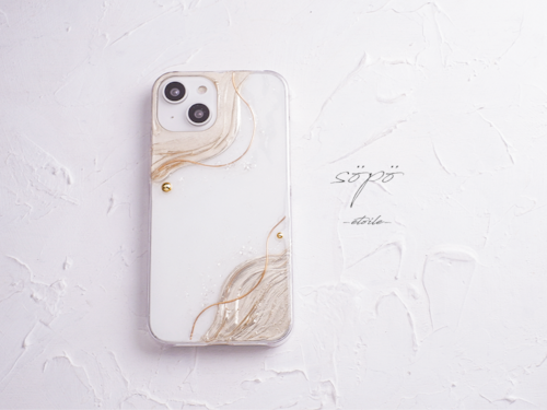 #söpö　ニュアンスアートのスマホケース（iPhone/Android  ）
