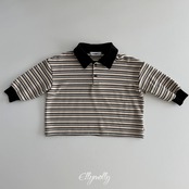 エリーモリー / ELLY MOLLY / クリックピーチ襟付きTシャツ / 韓国子供服 / ジュニア / 26winter〖取寄〗*13~19号*