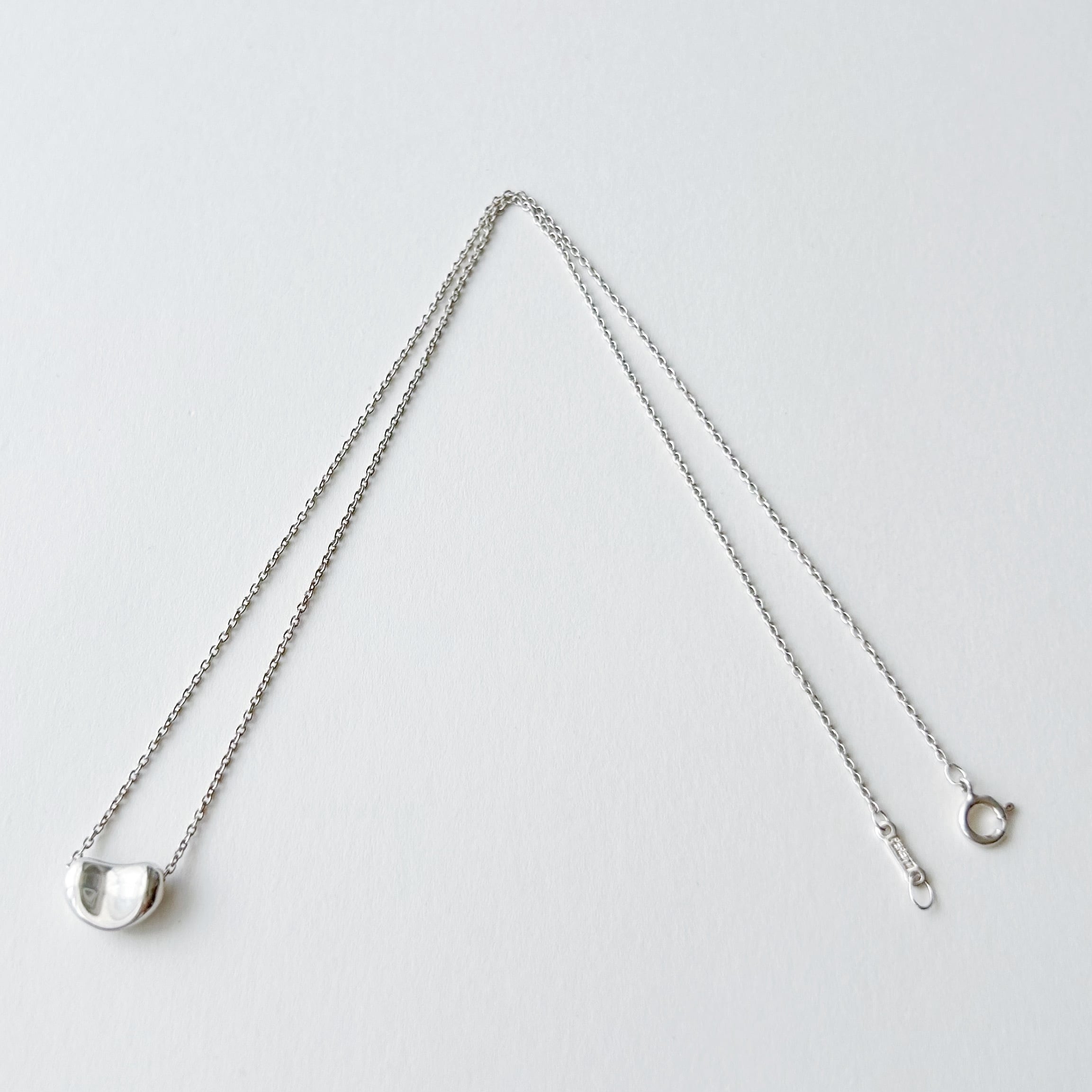 T7022】Tiffany&Co. bean necklace/silver925/ティファニー/ネックレス