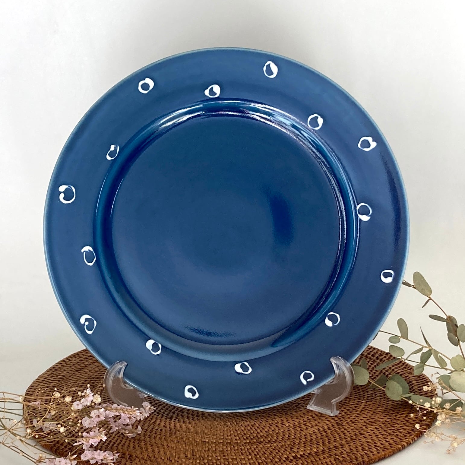 一珍(ドット) リムプレート(大) | 江口製陶所オンラインストア