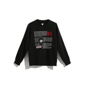 SALE 送料無料【HIPANDA ハイパンダ】メンズ MJ クルーネック スウェット トレーナー MEN'S MJ PRINT CREW NECK SWEAT SHIRT / WHITE・BLACK・GRAY