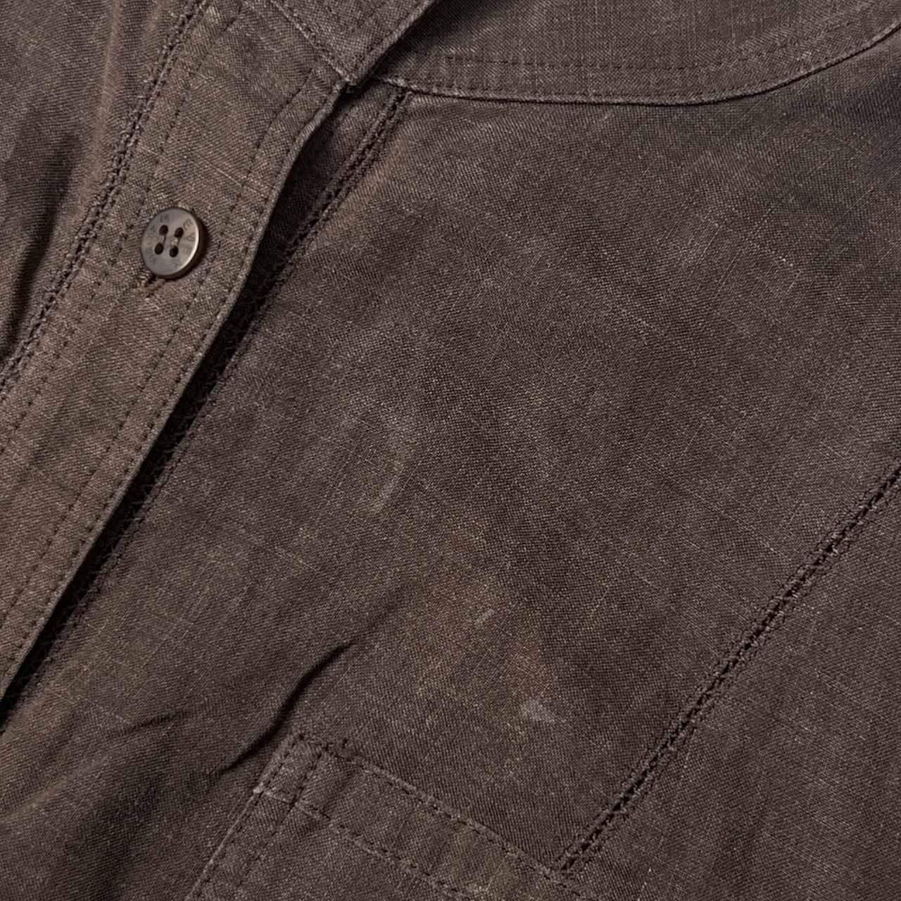 リネン混 EVEX by KRIZIA エヴェックス バイ クリツィア バンドカラー ベスト 42/チャコールグレー系 レディース 三陽商会