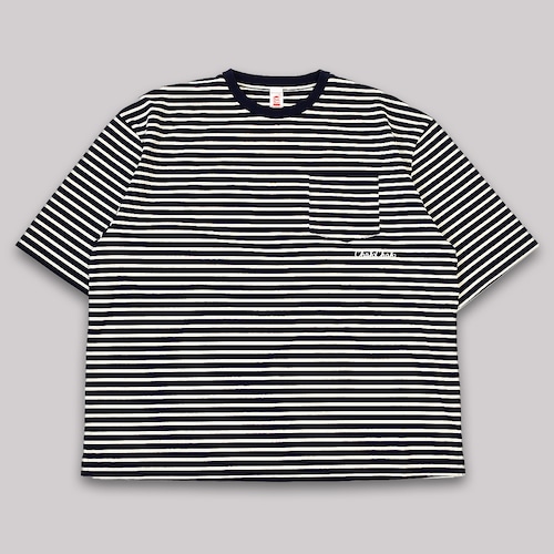 CC CREW POCKET S/S LOGO TEE　-BORDER-