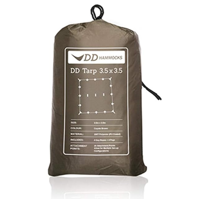 アルミ製 2.0m タープテント　ブルー DD Hammocks DD Tarp タープ 3.5 x 3.5 (コヨーテブラウン) [並行輸入