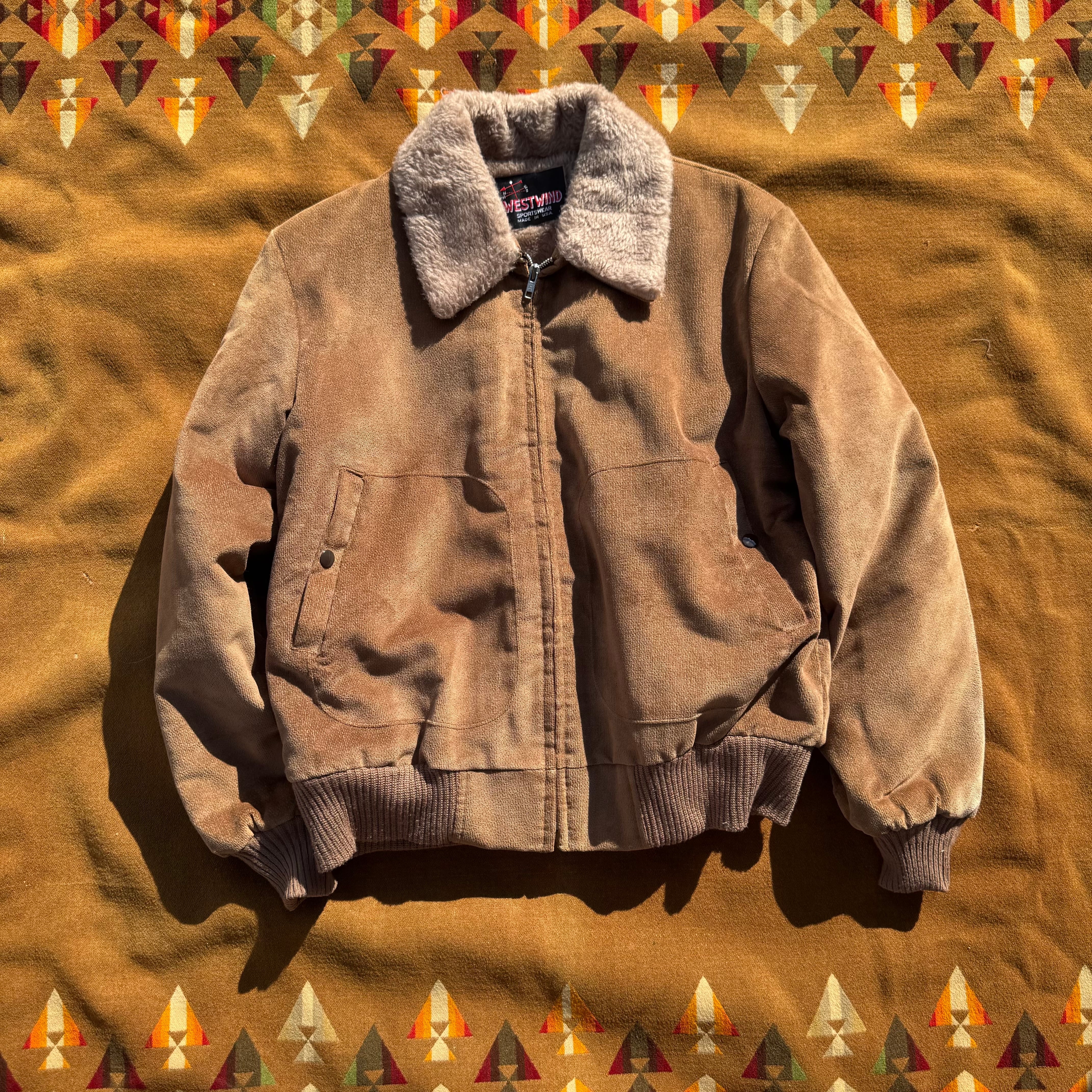 Circa 70s DEADSTOCK "WESTWIND" Sherpa Bomber Jacket L