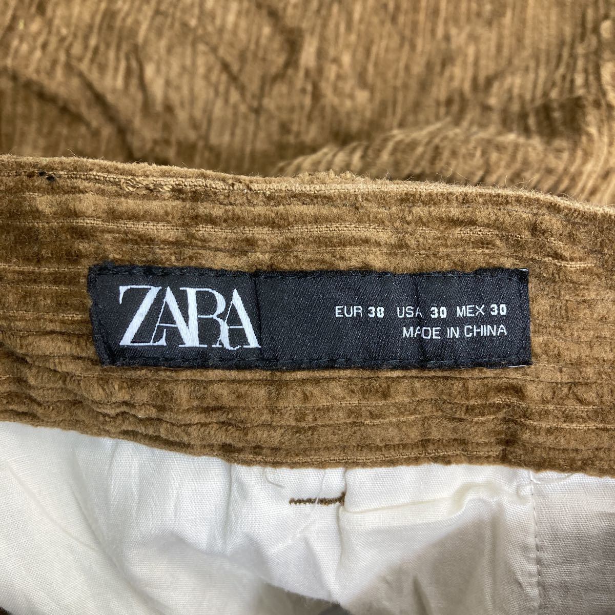 ZARA コーデュロイパンツ W30 ザラ ブラウン 古着卸 アメリカ仕入 2303-702