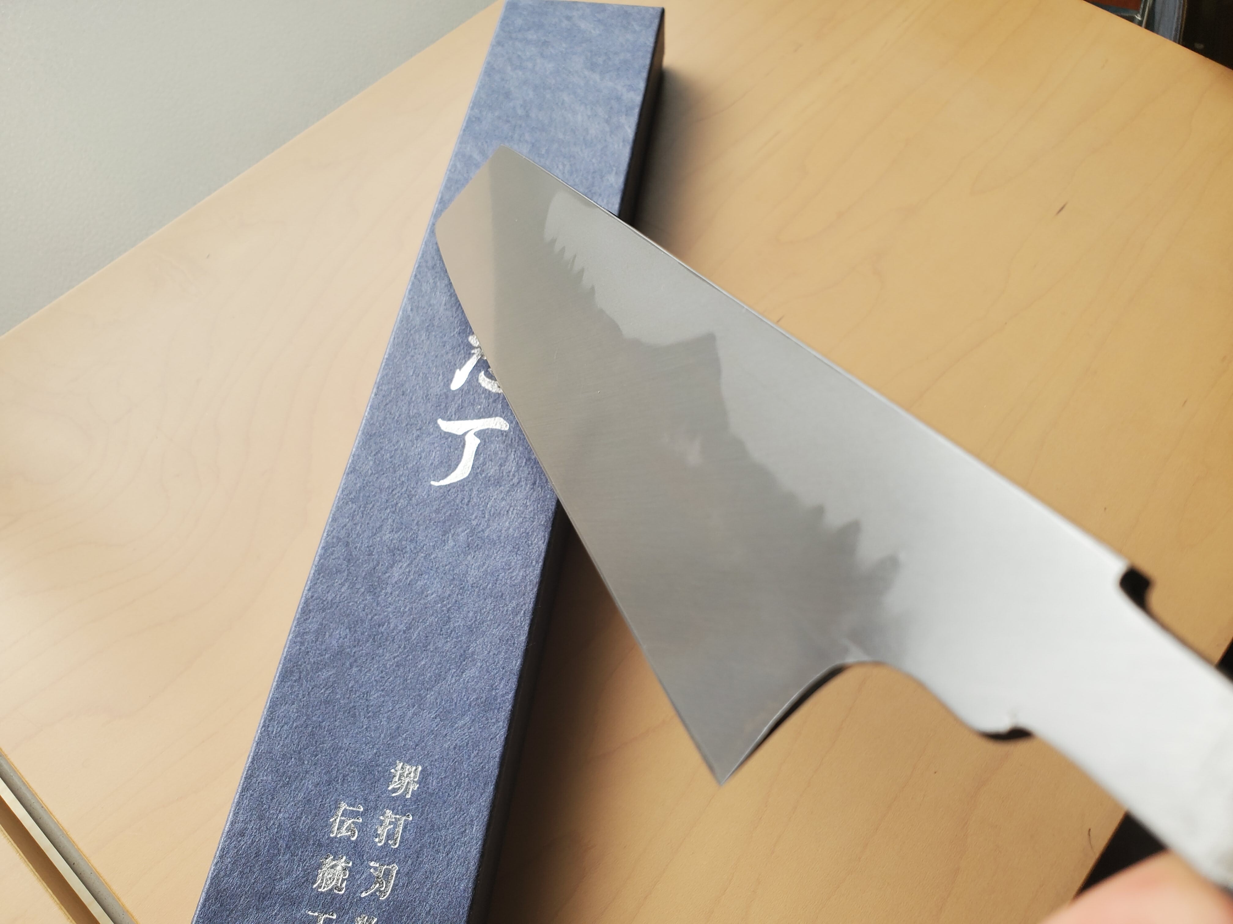 鍛冶 玄海正国 富士波紋】切付け 尺 白二 水焼本焼 平鏡面（水牛角黒檀