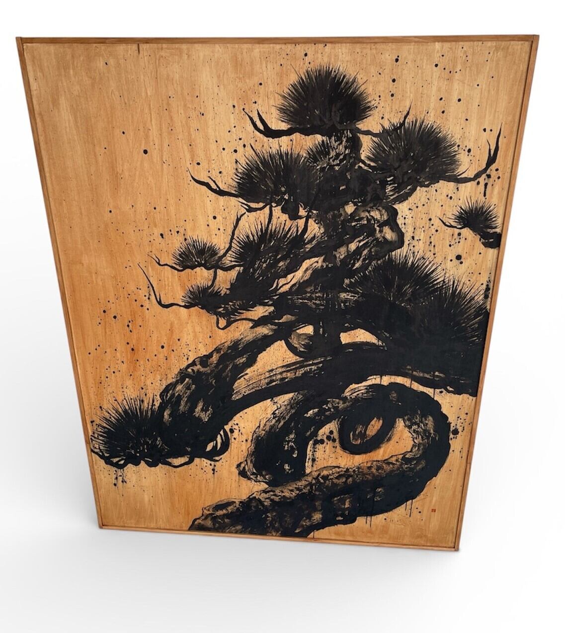 現代水墨画家 絵師白道 現代アート 作品 U-mu「Birth03」HAKUDOU | Pay ID