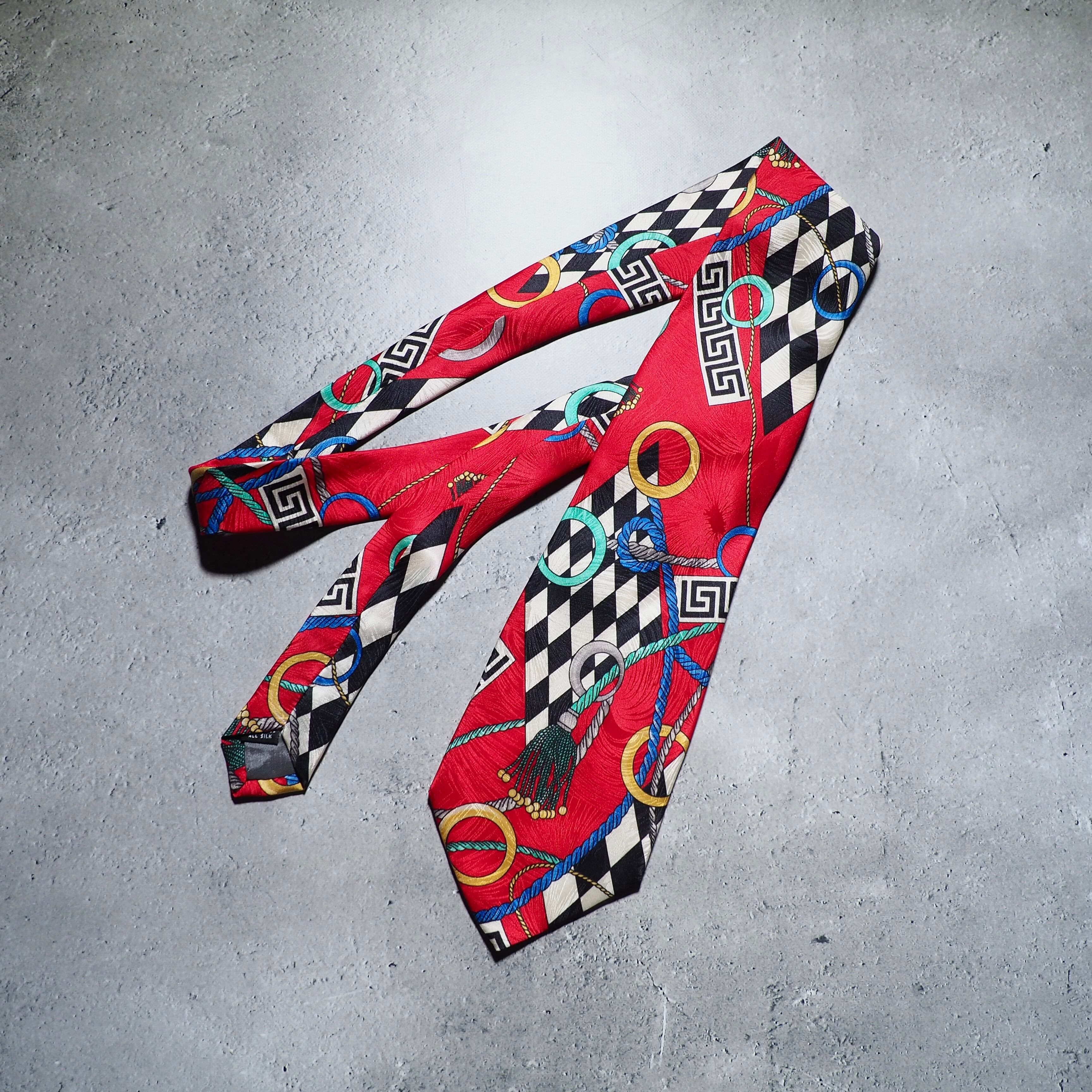 1990s Modern Euro Art vintage silk tie (made in Italy)