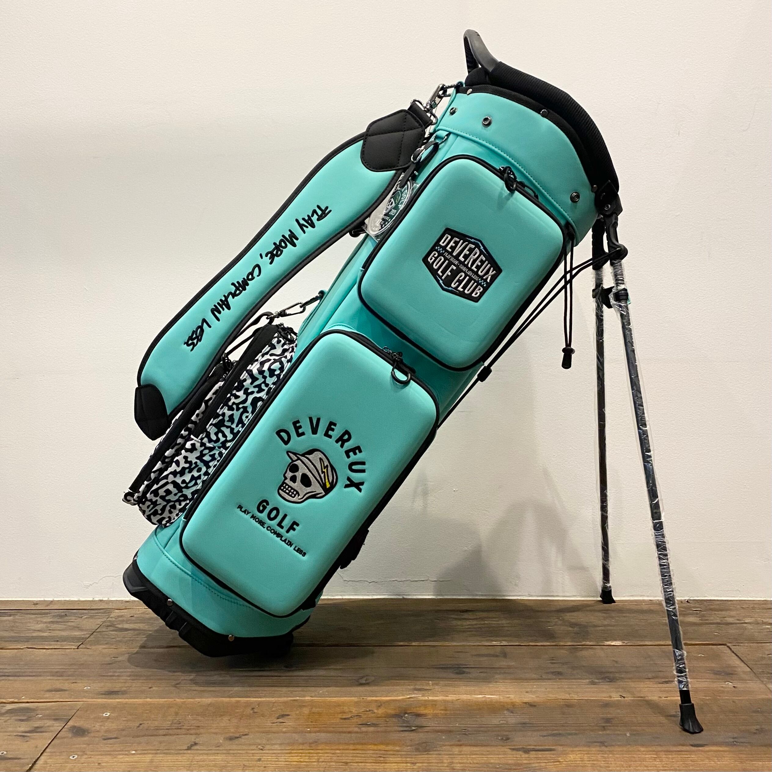 DEVEREUX GOLF】ディープサイドポケットキャディーバッグ (AQUA