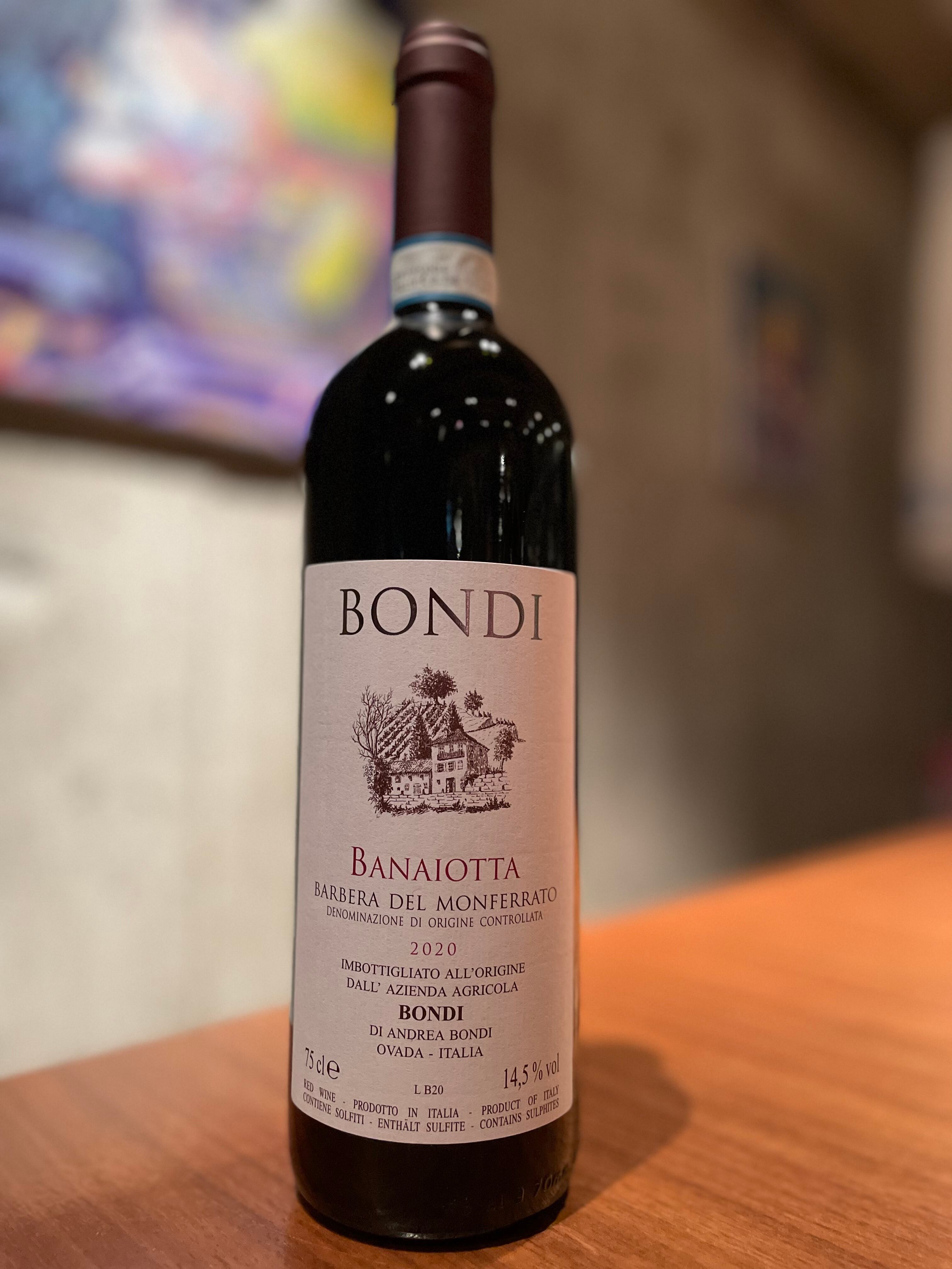 barbera del monferrato banaiotta 2020 /bondi