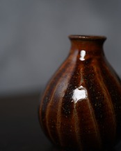 一輪挿し　小久慈焼　/　岩手