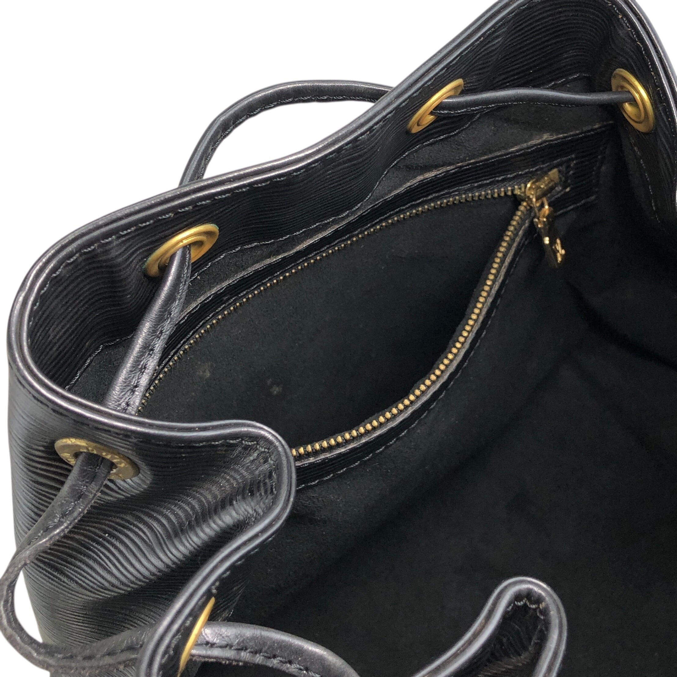 LOUIS VUITTON ルイヴィトン エピ ショルダーバッグ ブラック レザー