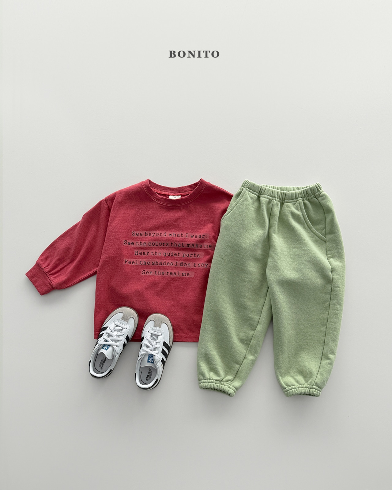 BONITO 26/SS レタリングしぼり付きカットソー