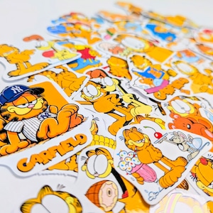 送料無料!【 Garfield ( ガーフィールド ) 】PART.5 STICKER(ステッカー)55枚くらいステッカーSET(笑) 〚アメリカン雑貨 アメトイ〛