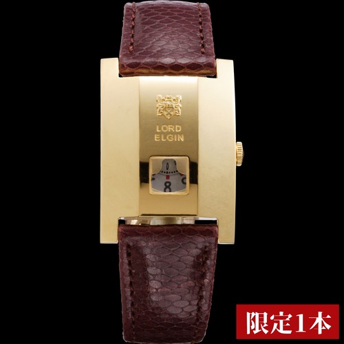 【訳あり品／展示品／小傷変色あり】本数限定特価 レクタンギュラー|ゴールドレザー(ワイン)