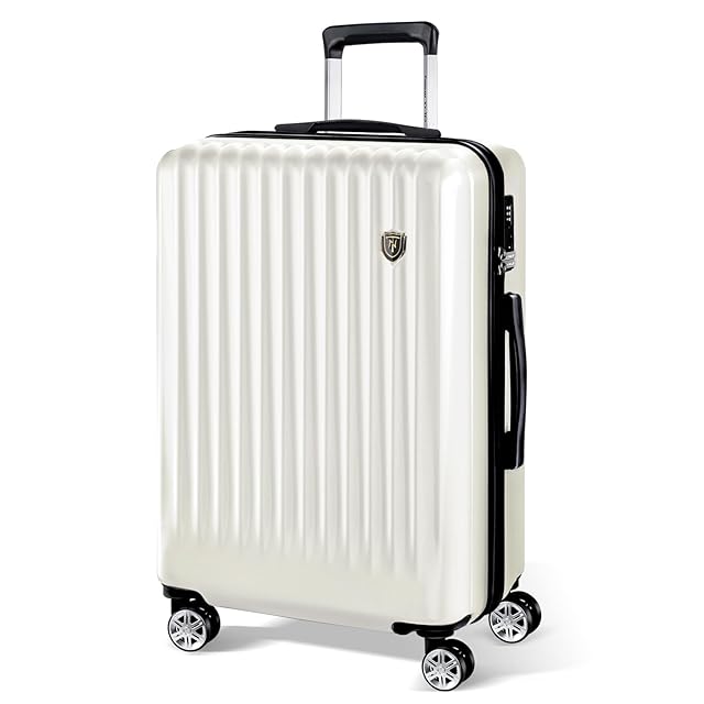 スーツケース キャリーケース　ホワイト、Lサイズ：7泊~長期旅行/95L New Trip] スーツケース キャリーケース 機内持ち込み 軽量 大型 S/M/L