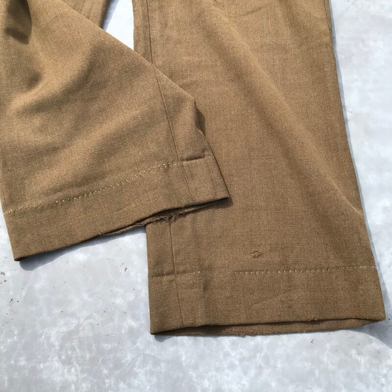 40's U.S.ARMY ウール フィールドトラウザーズ オリーブ ガスフラップ