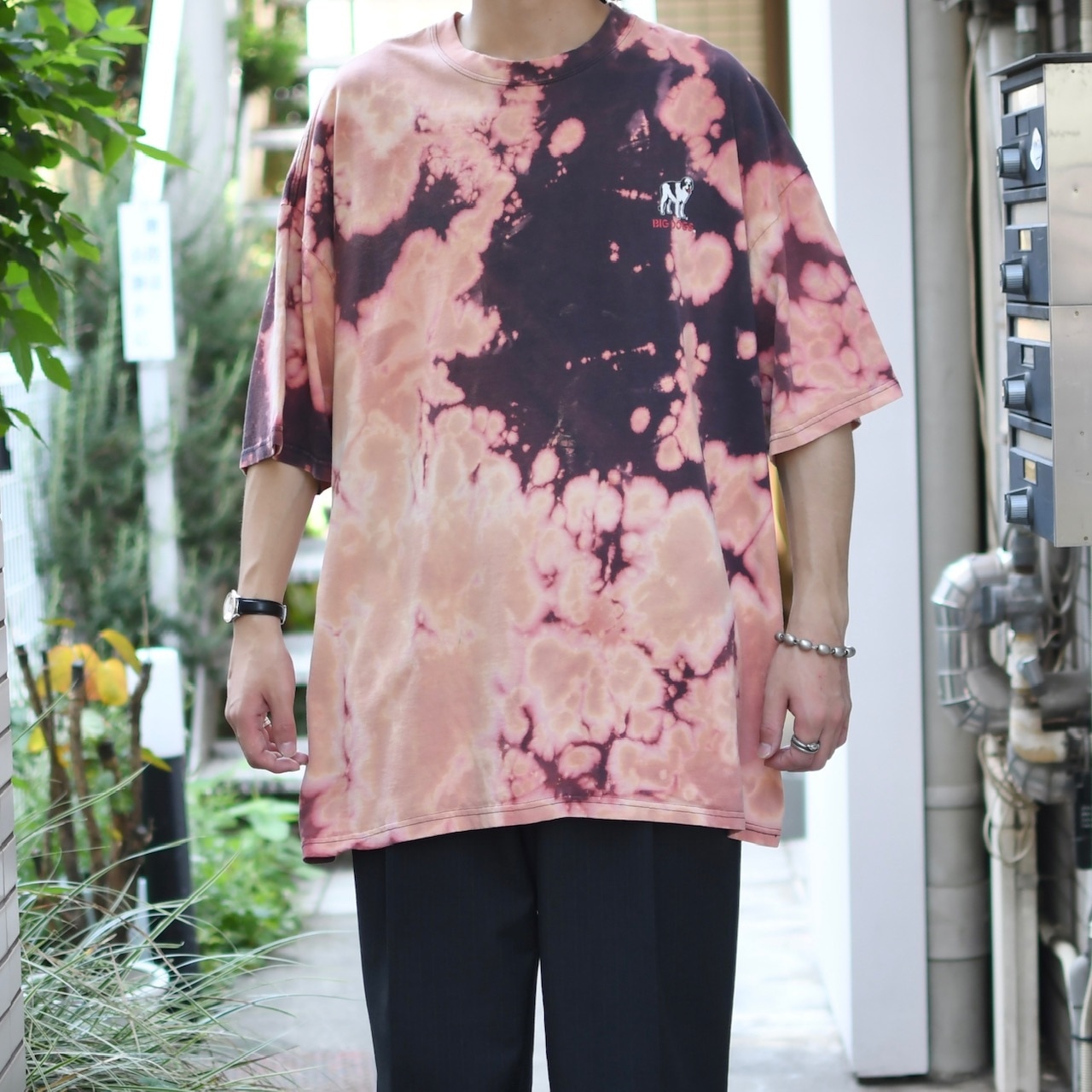 BIG DOGS bleach print tee