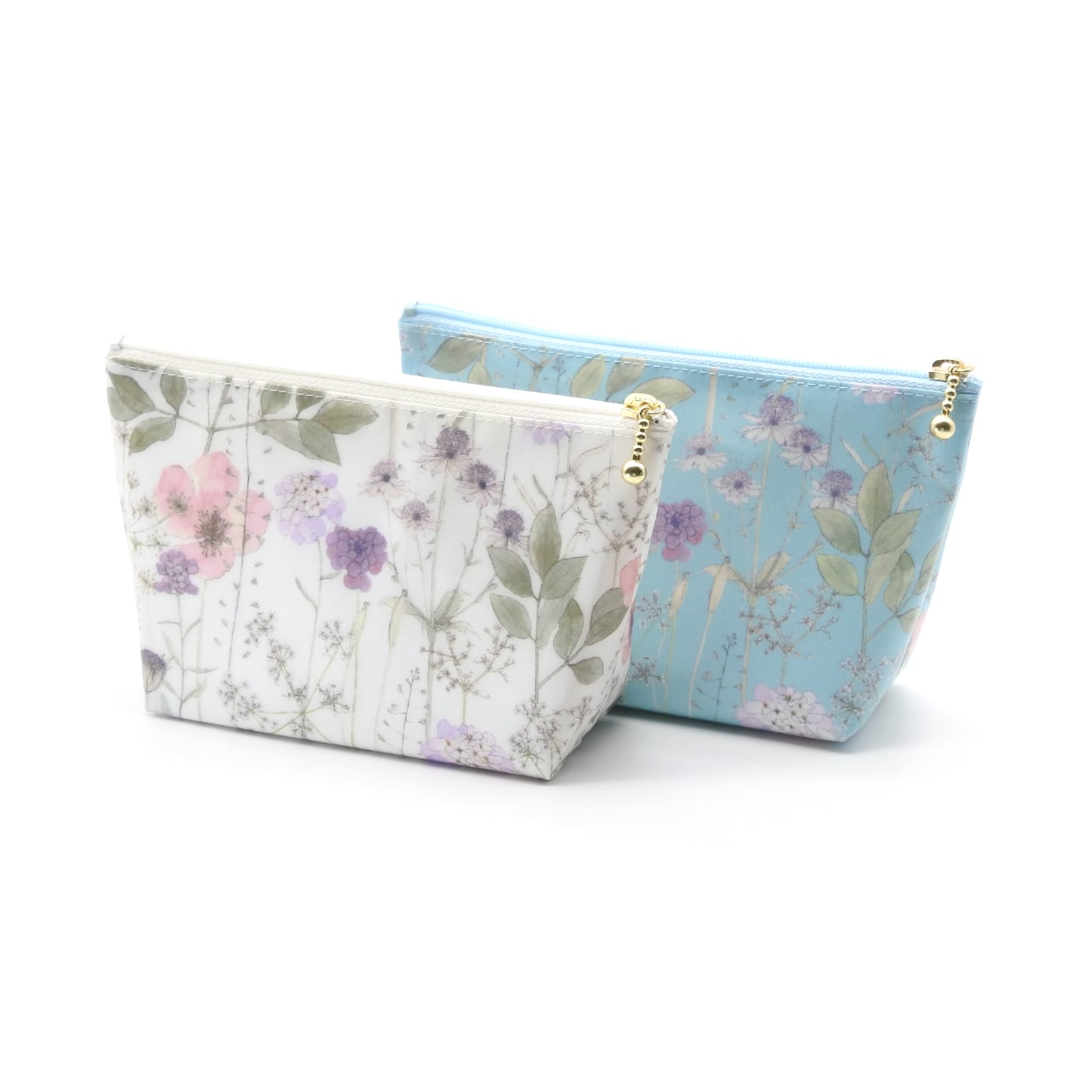 リバティ ラミネート マチ付きポーチ Mサイズ スリーピングローズ 化粧