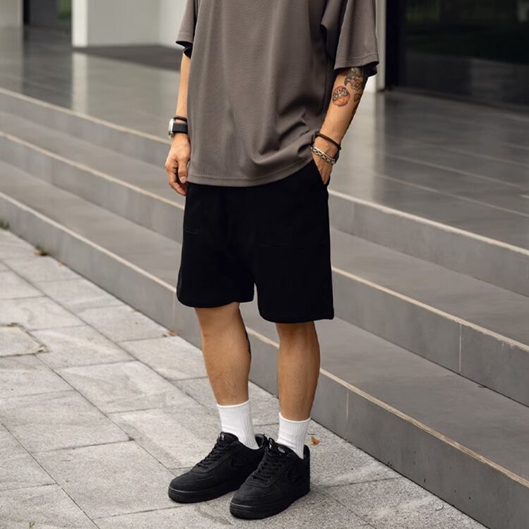 ★WAFFLE PATCH POCKET SHORTS　　　A0716