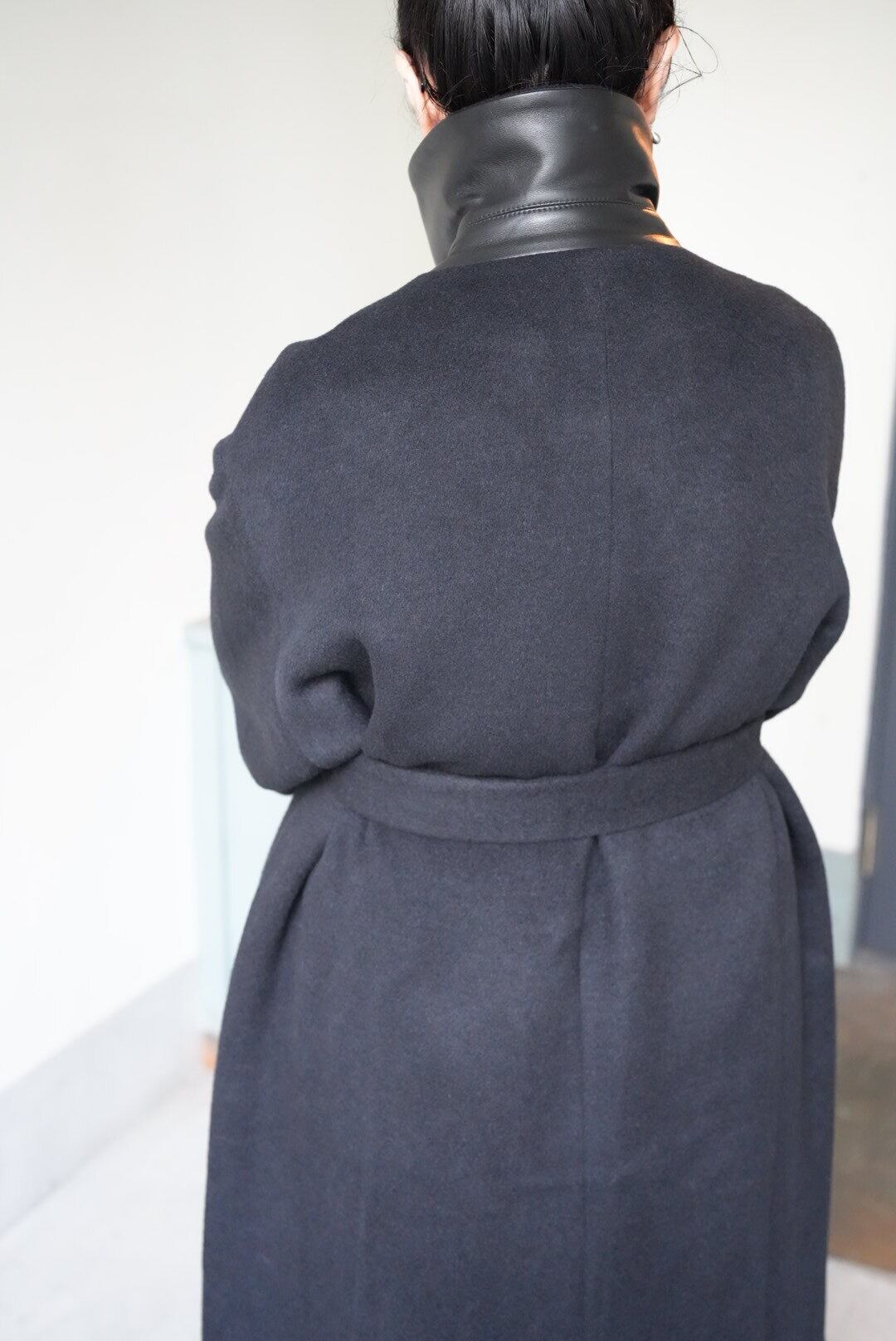 新品！cristaseya ALPACA OVERSIZED COAT Cristaseya OVERSIZED COAT WITH LEATHER PATCH | TOMMY'S KURAMAE