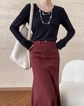 Simple round neck T-shirt T20204