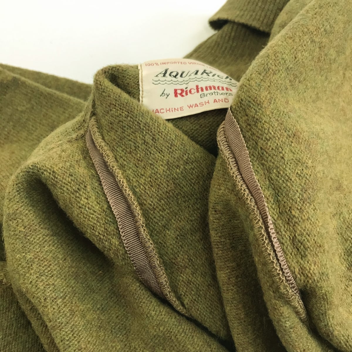 RICHMAN BROTHERS AQUARICH 60〜 70年代 美品 ウールカーディガン