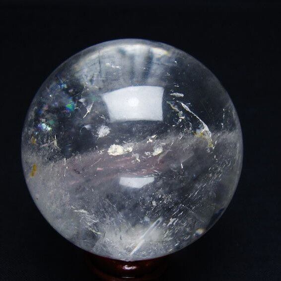 水晶 丸玉 57mm スフィア 置物 水晶玉 一点物 151-9035