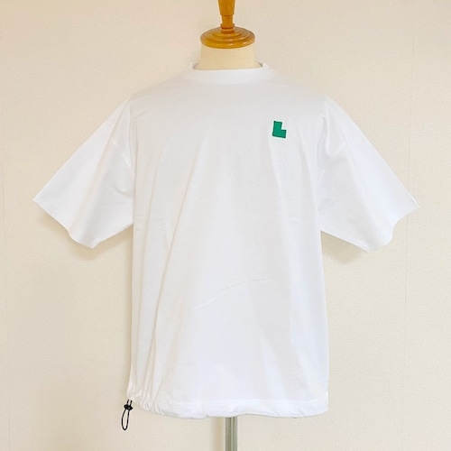 Hem Coad Embroidery T-shirts White / Green