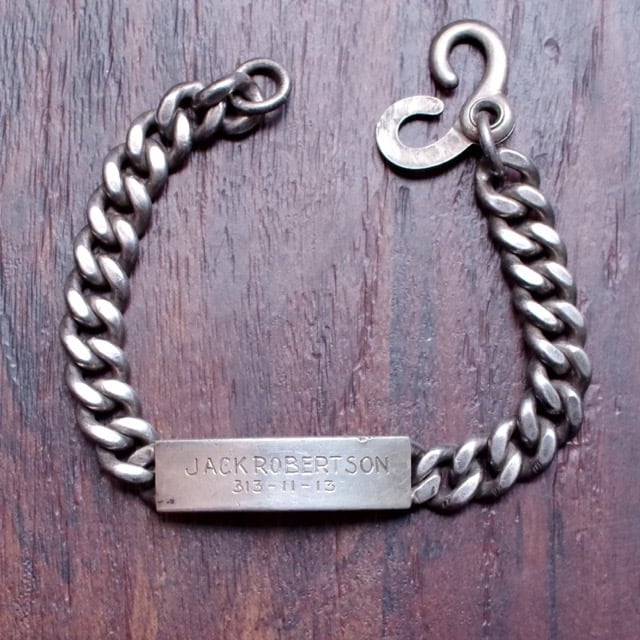WWII US Military ID Bracelet / BALFOUR 社製 / Sterling Silver / 40 
