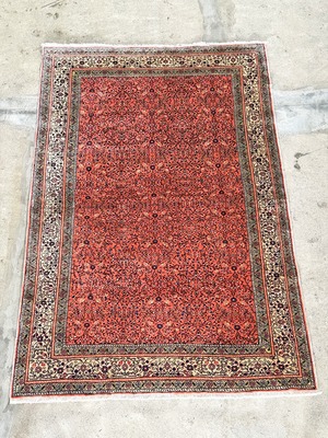【送料込み】デッドストック　未使用品　 トルコ     カイセリ絨毯　ピンク　144×216　TRB4490