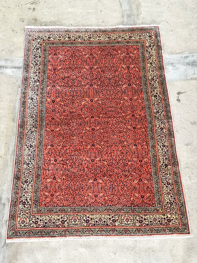 【送料込み】デッドストック　未使用品　 トルコ     カイセリ絨毯　ピンク　144×216　TRB4490