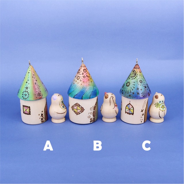 《 ta-nya 》ちいさな流れ星のおうち　マトリョーシカ　2個型