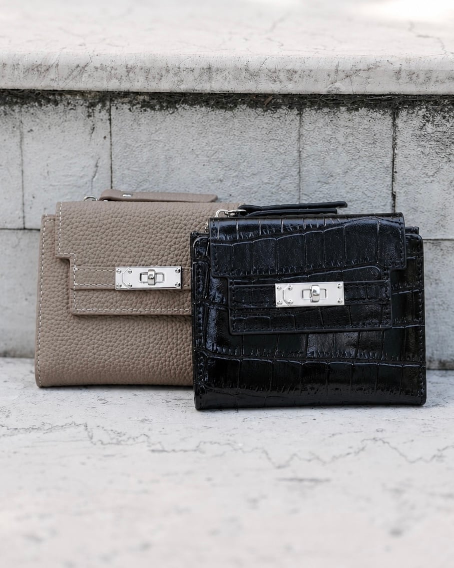 LUXURY CROCO WALLET 本革小財布 ENAMEL【BLB-26006】 | BELINDA