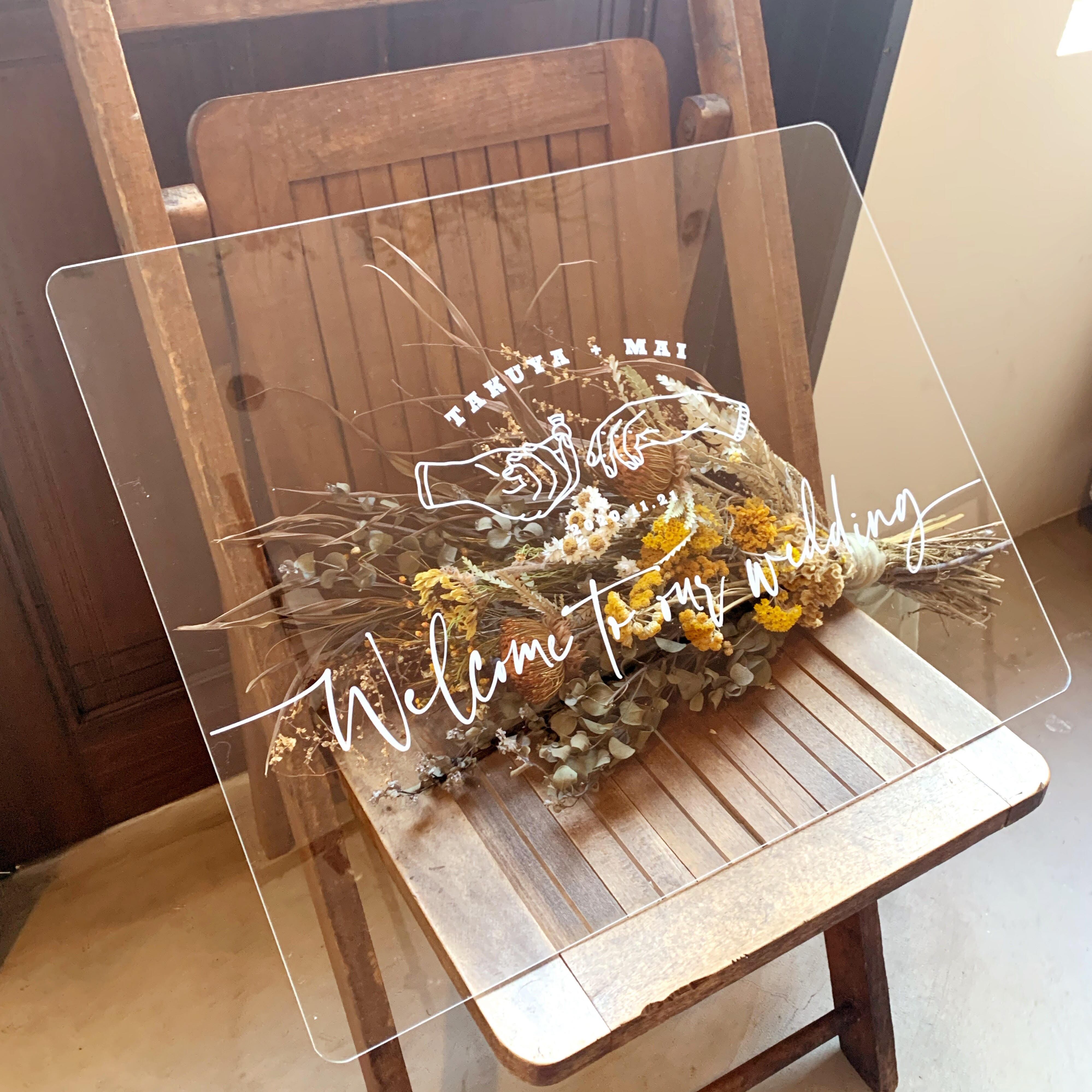 アクリルクリアウェルカムボード【3】 | DIY store PBW