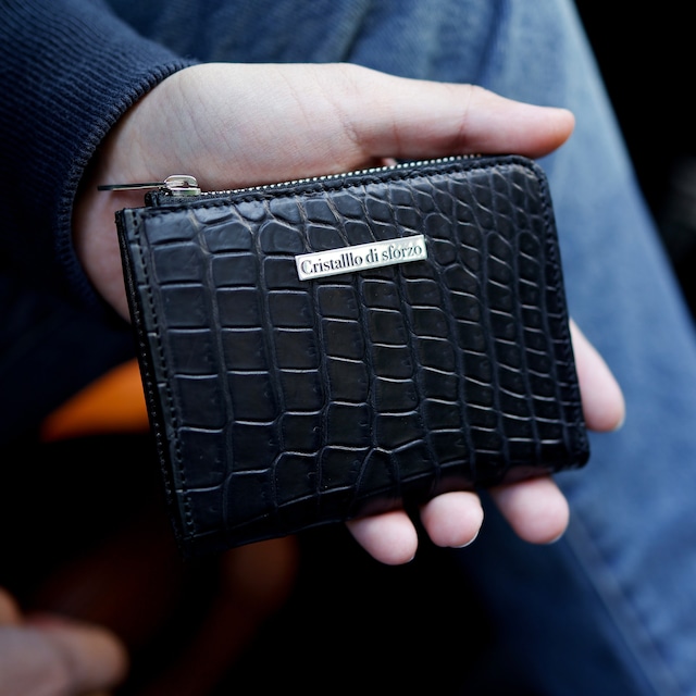 【オーダー受付中】 Crocodile Porosus L-Wallet【最高級ポロサス】