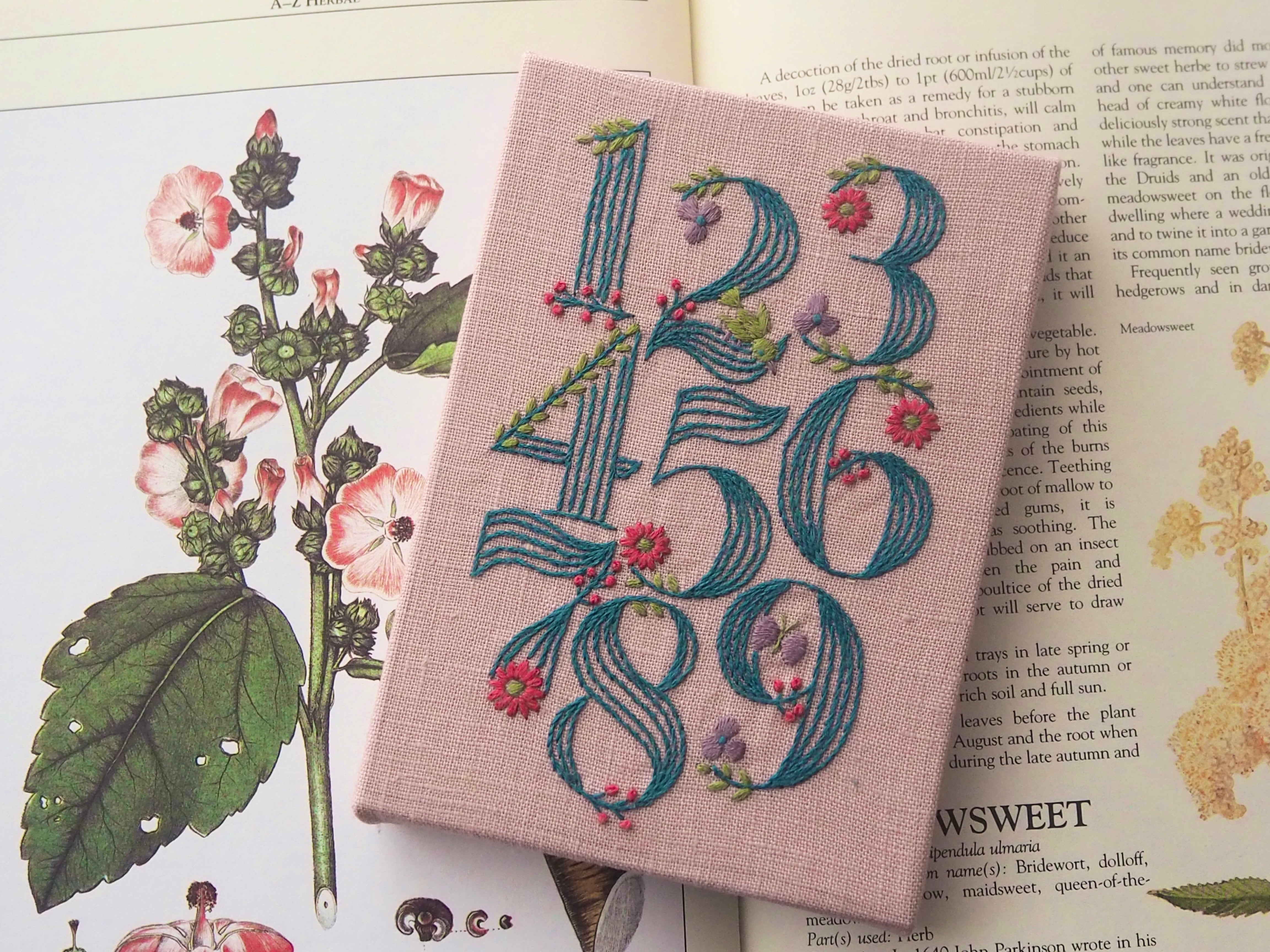 刺繍キット 植物モチーフの数字サンプラー | makabe alice 刺繍キット 植物モチーフの数字サンプラー | makabe alice